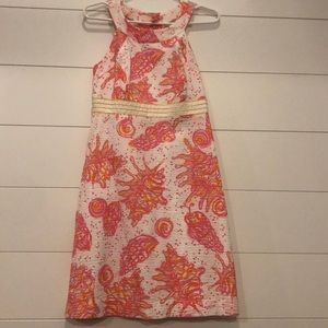 Lilly Pulitzer Shift Dress with Seashell Pattern